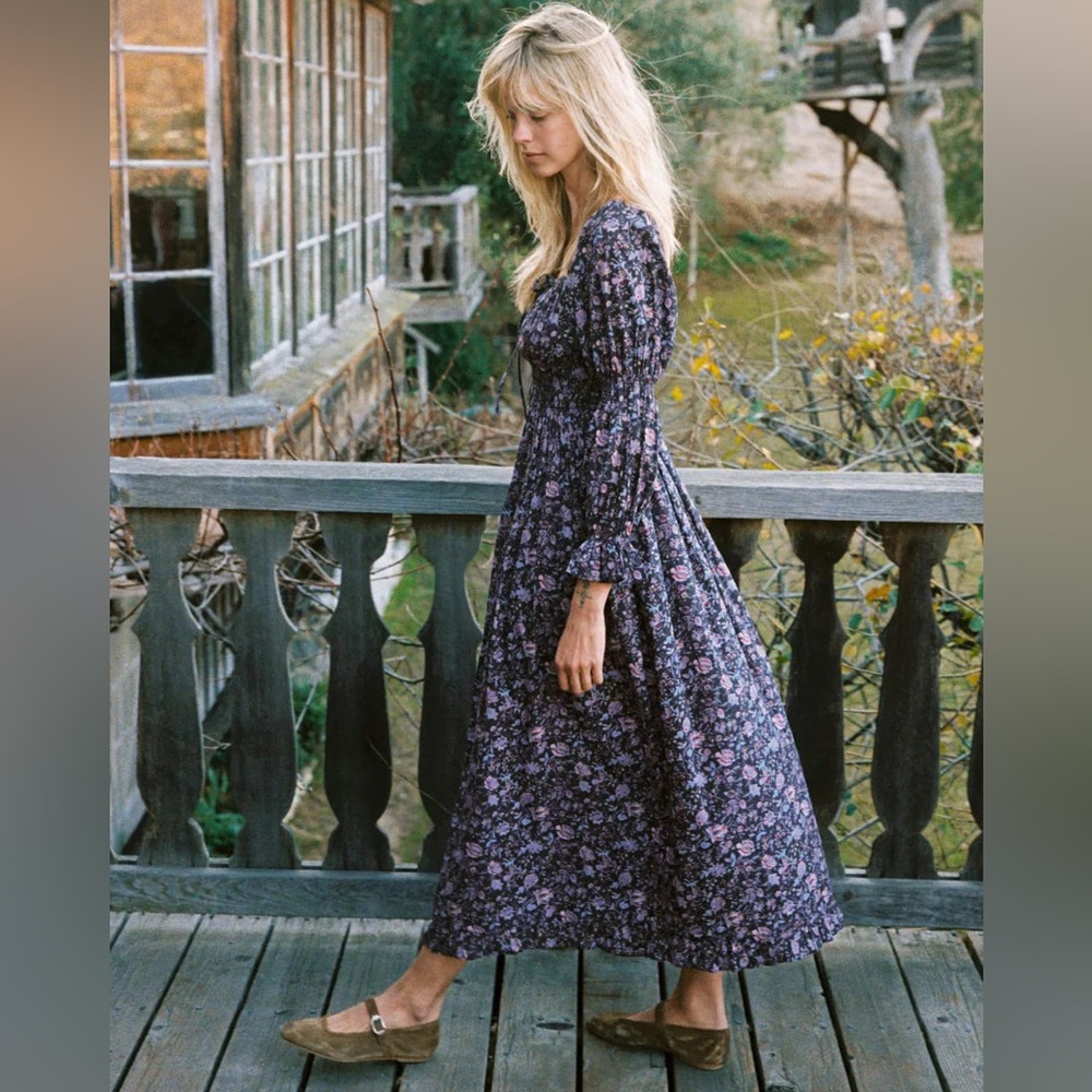 Christy Dawn Adelia Dress - Blooming Pomegranate - Picture 2 of 6